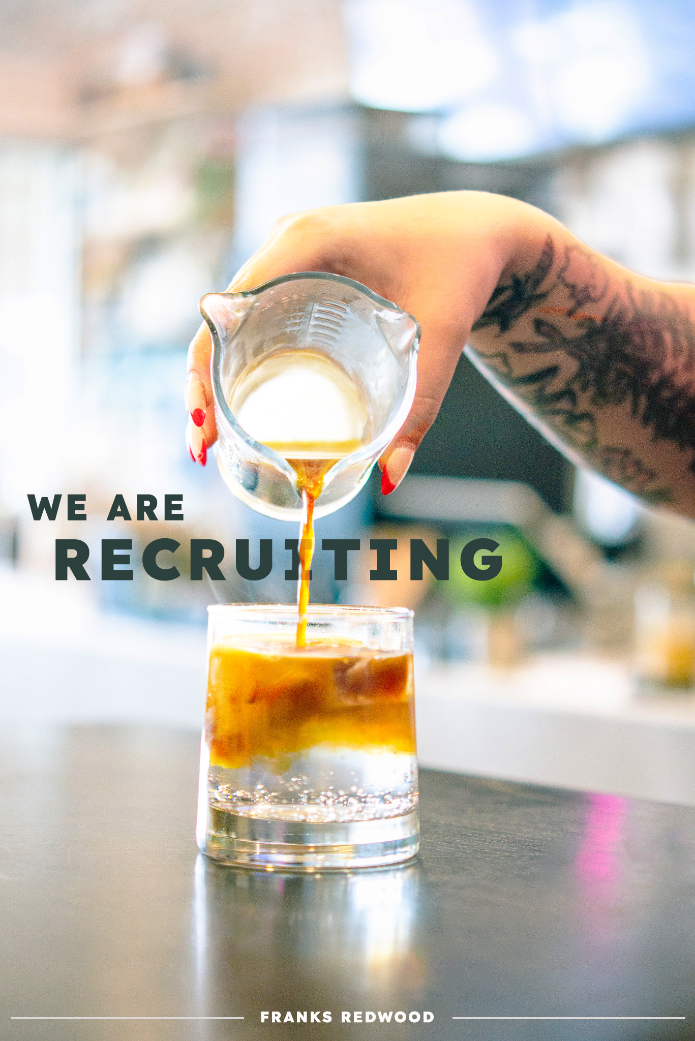 Recruitment poster — We Are Recruiting